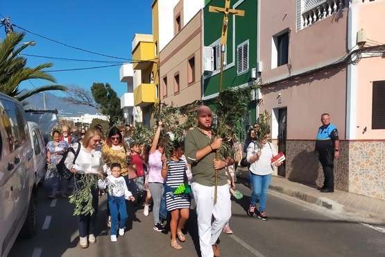 El Calero se suma a la celebración del Domingo de Ramos/TA.